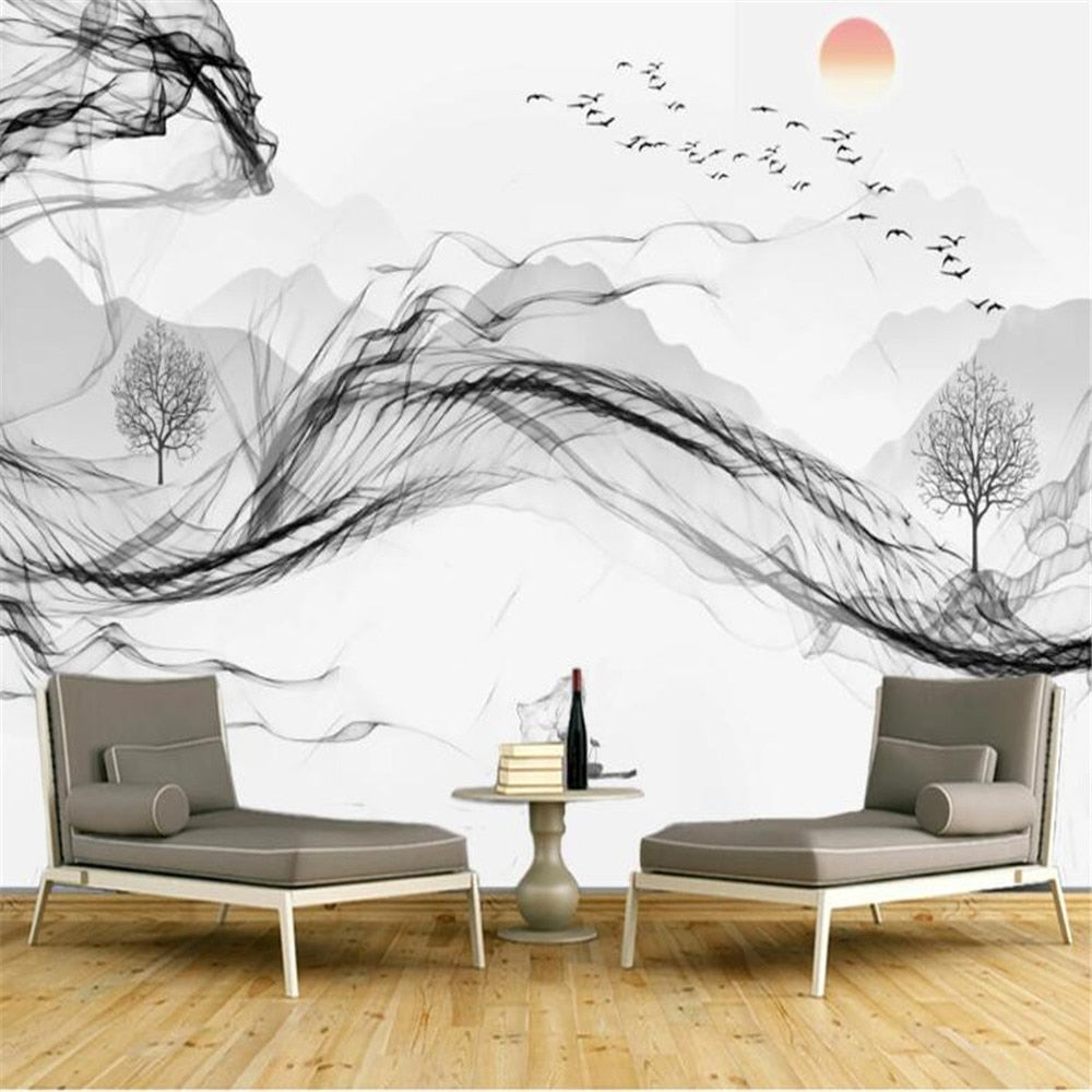 3D Ink landscape wallpaper