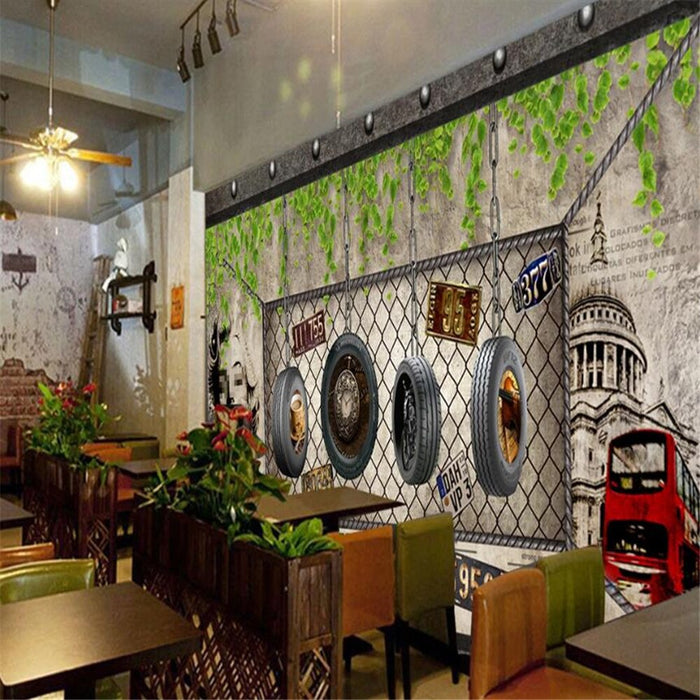3D Monroe coffee shop wallpaper