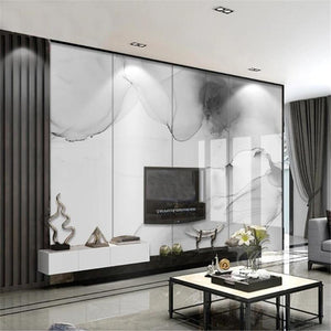 Modern Grey Atmosphere Marble Wallpaper