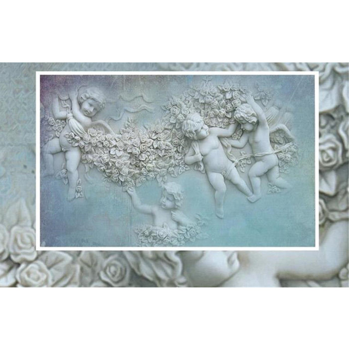 European Little Angel Cupid Wallpaper