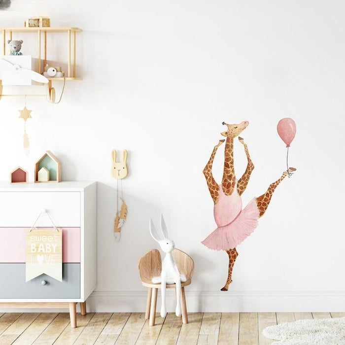 Baby Giraffe Room Wall Stickers For Kids