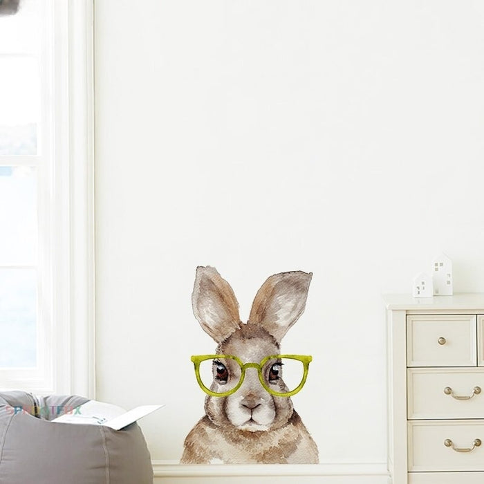 Rabbit With Big Eyes Wall Stickers For Kids