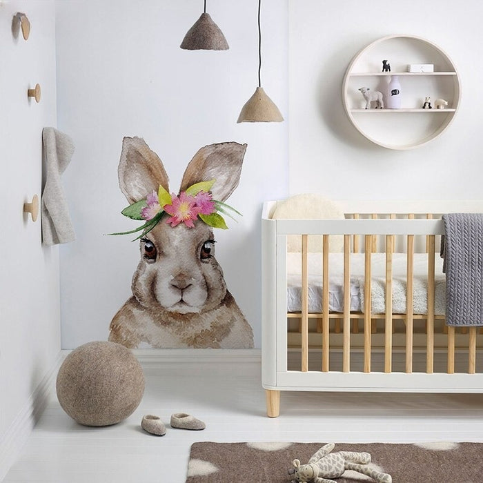 Rabbit With Big Eyes Wall Stickers For Kids