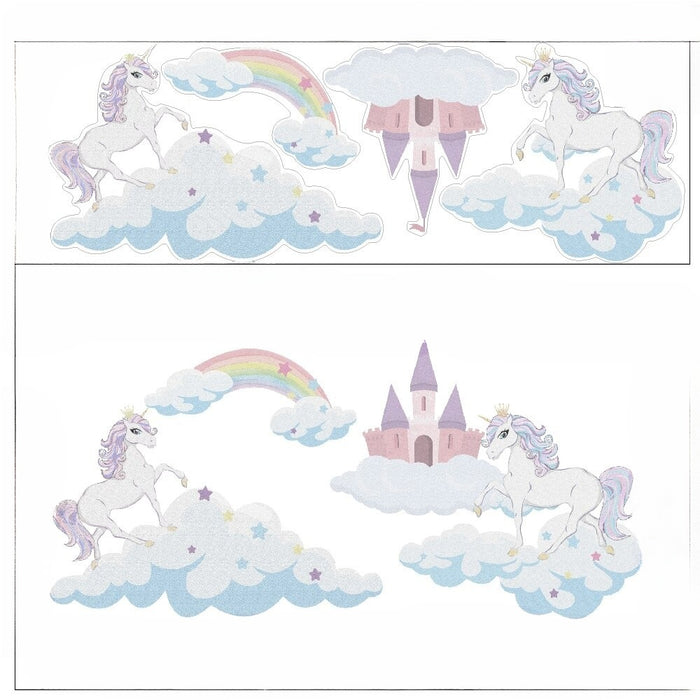 Unicorn and The Castle Wall Stickers For Home Decor