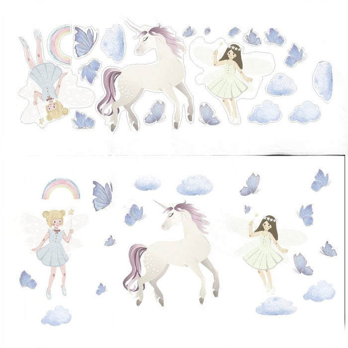 Fairy and Unicorn Wall Sticker For Home Decor