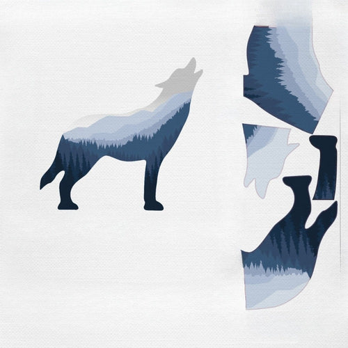 Wolf Silhouette Wall Sticker For Home Decor