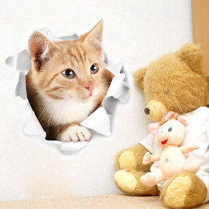 Cartoon Cats 3D Wall Sticker