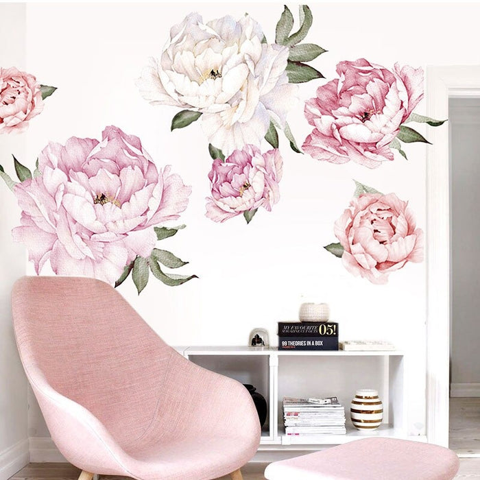 Flowers Vinyl Wall Stickers For Home