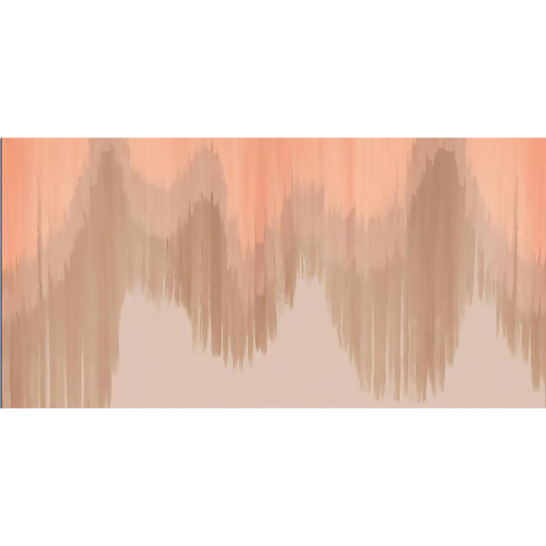 Abstract Pink & Brown Ridged Mountain Range Wallpaper