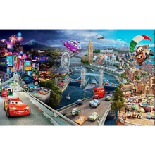 Metropolitan City & Amusement Park Cars Mash Wallpaper
