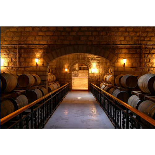 Underground Vineyard Wine Barrel Cellar Wallpaper