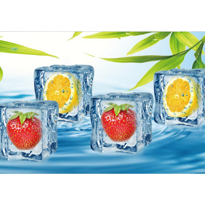 Refreshing Fruits Illustration Wallpaper