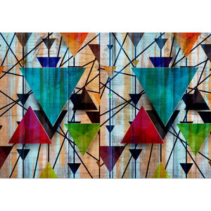 Multicolor Triangle Pattern Wallpaper