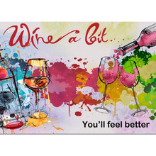 Colorful Wine Design Wallpaper