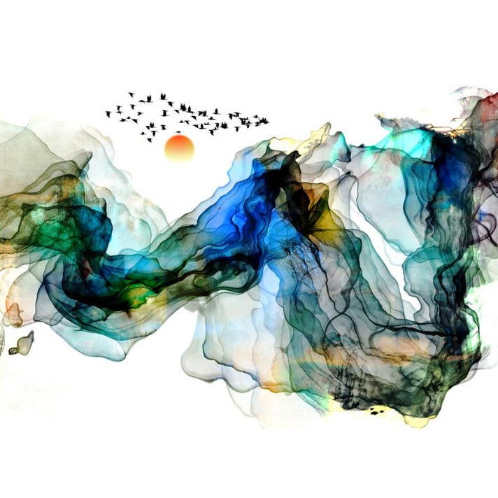 Multicolor Alcohol Ink Peel And Stick Texture Wallpaper