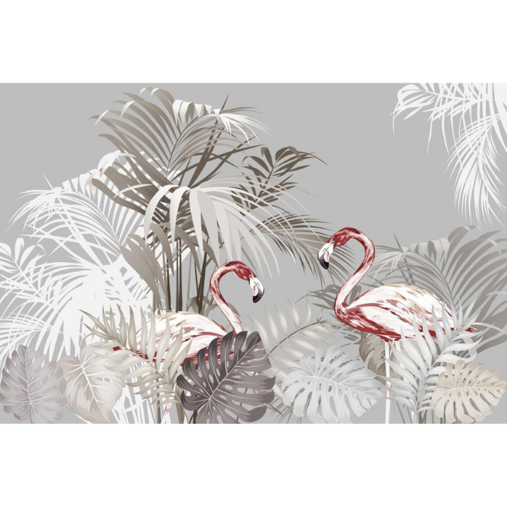 Minimalistic Flamingos Wallpaper