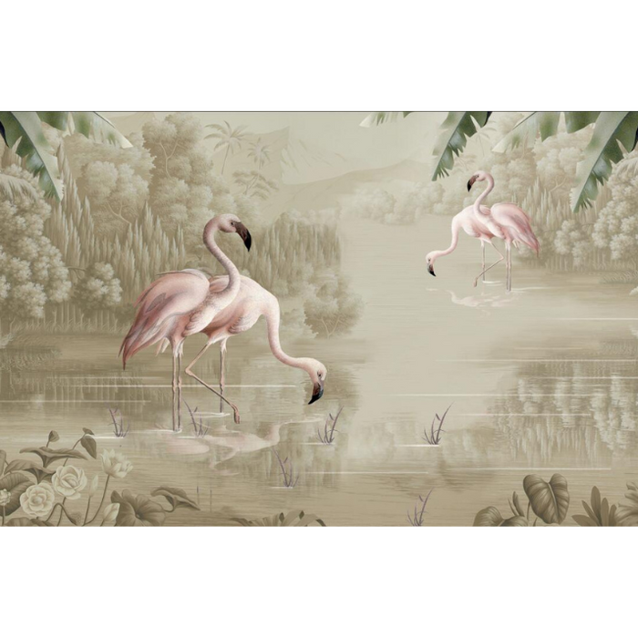 Precious Flamingos Wallpaper