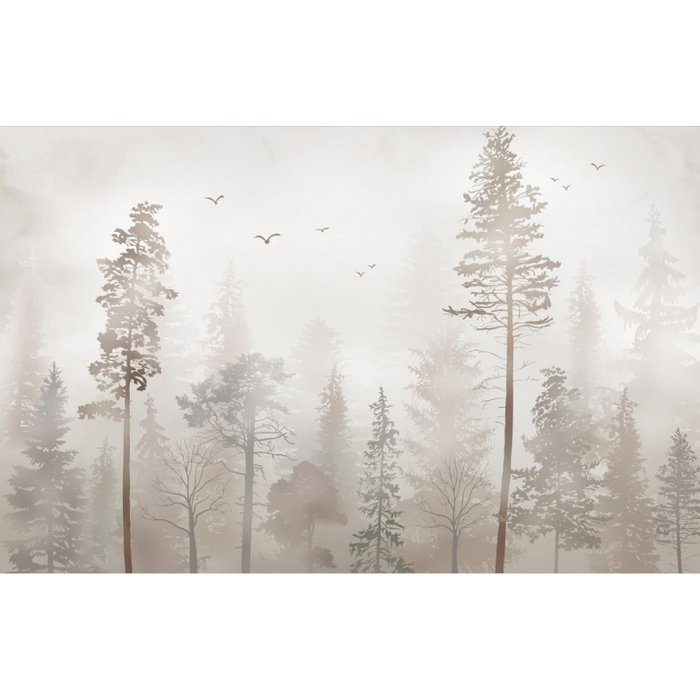 Natural Landscape With Mist Wallpaper