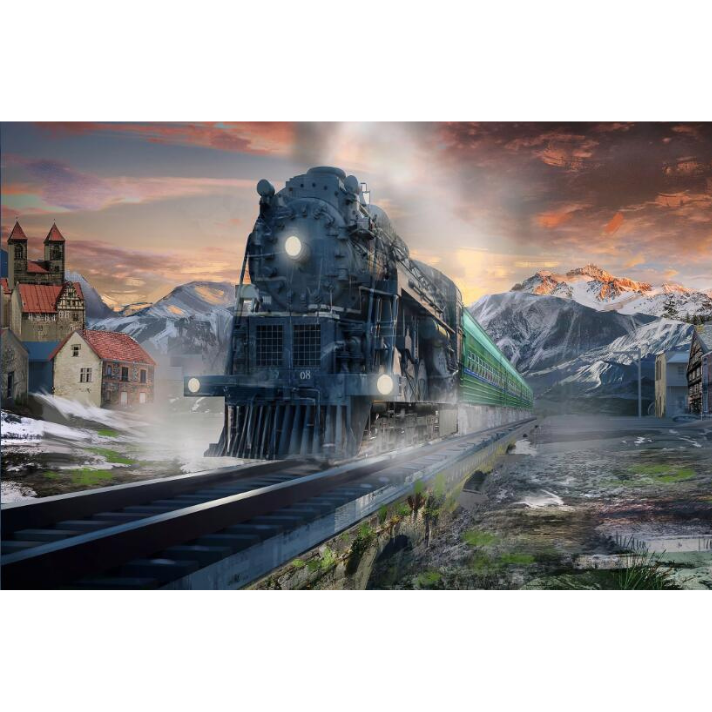 Steam Train Wallpaper | About Murals
