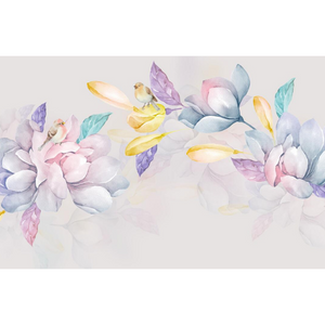 Multicolor Precious Flowers Wallpaper